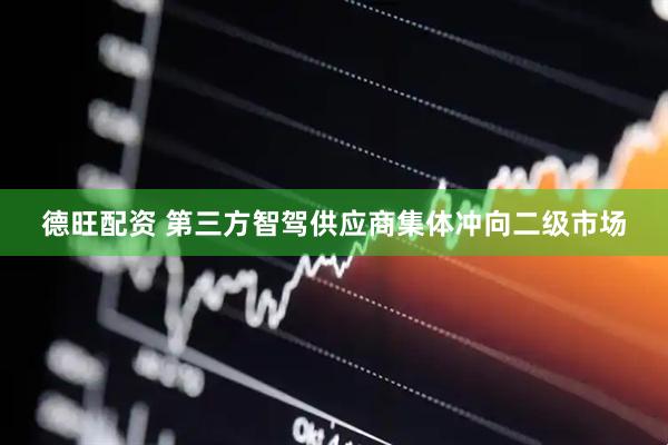 德旺配资 第三方智驾供应商集体冲向二级市场