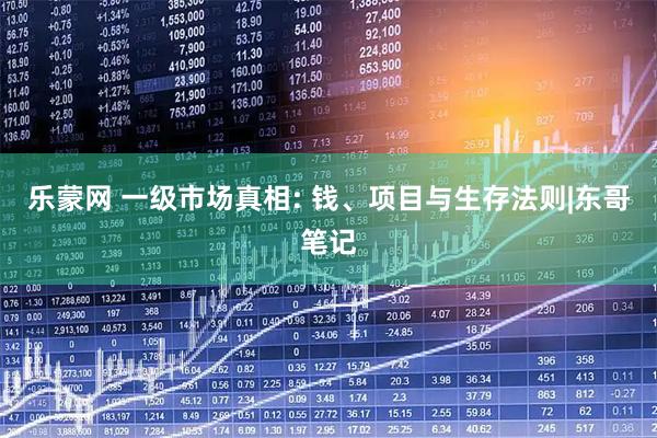 乐蒙网 一级市场真相: 钱、项目与生存法则|东哥笔记