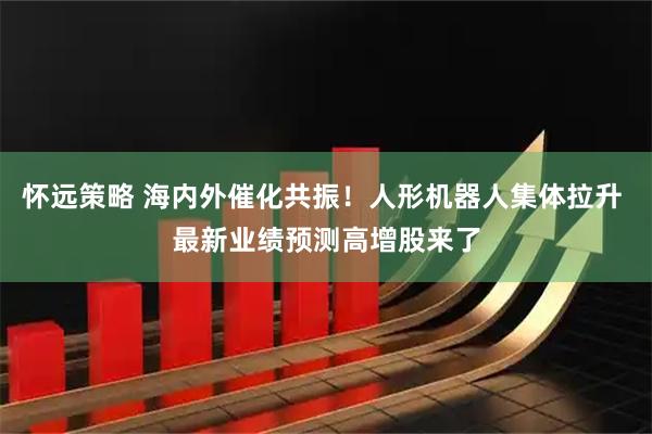 怀远策略 海内外催化共振！人形机器人集体拉升 最新业绩预测高增股来了